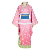 Anime Demon Slayer Kanroji Mitsuri Kimono Cosplay Halloween Karneval Kostüm